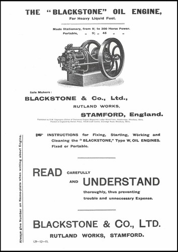 Blackstone stationary engines - stationary,