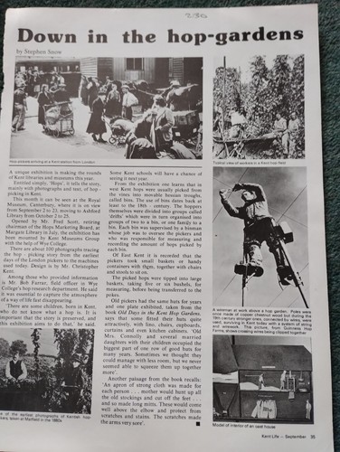 Sk276 ephemera 1970s article - ephemera,