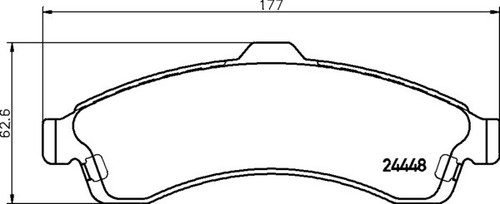 Mintex front axle - brake, pad