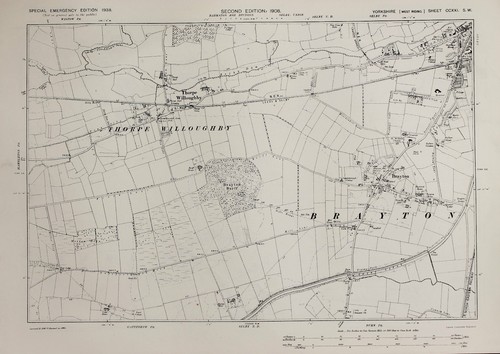 West yorkshire map ordnance - yorkshire,