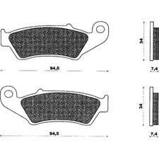 Pair pads cre 125 250 - pads, rmx