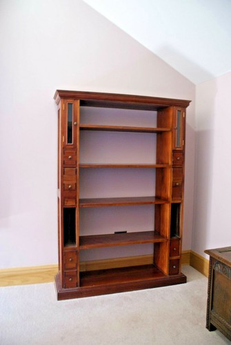 Indonesian hardwood bookshelf - indonesian,