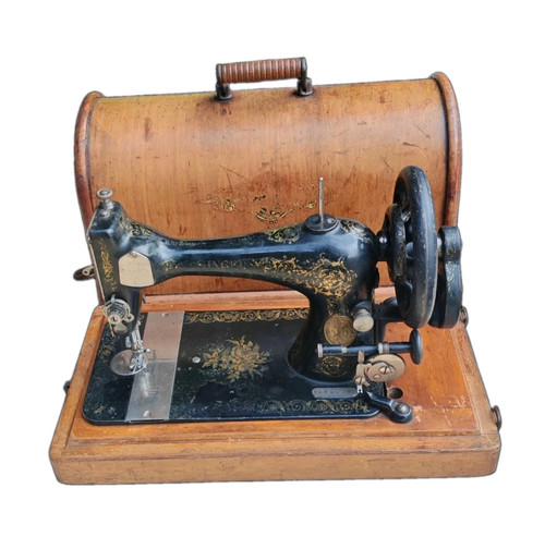 Antique singer hand crank - antique,