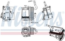 NISSENS 91317 OIL COOLER