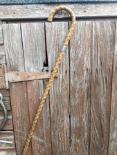 Vintage/Antique Silver Mounted Wood Walking Stick Cane Thorn Wood