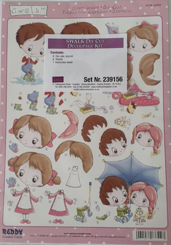 Die cut decoupage - die,