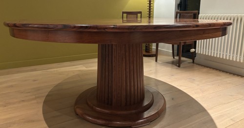 Large round teak - teak, dining