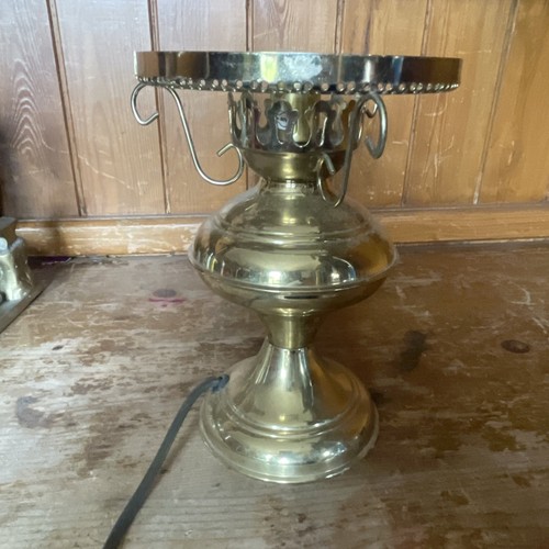 Vintage brass oil - lamp, style