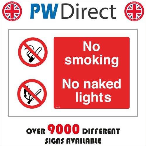Sign smoking naked - no, no