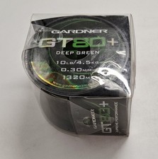 Gardner Carp Fishing Line GT80+ Deep Green Fast Sinking Copolymer 1320m 10lb