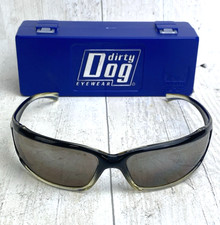 Dirty Dog Scooter Sunglasses 51146  Black Yellow in pouch & Case Unisex