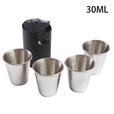 4Pcs Drinking Glass Stainless