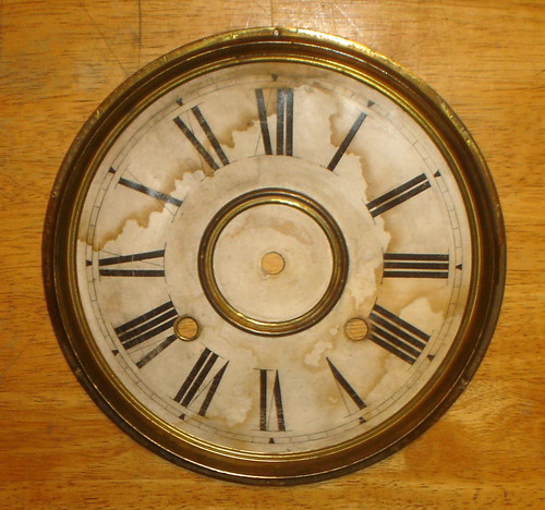 Antique regulator wall clock - regulator,