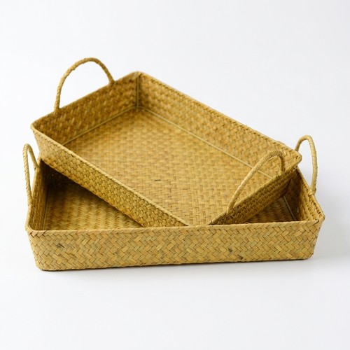 Seagrass woven storage basket - storage,