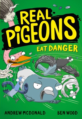 Real pigeons eat danger - pigeons,