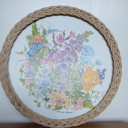 Smit vtg wicker tray - tray, cottage