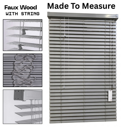 Made measure grey faux - ,