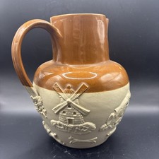 Antique Bourne Denby Stoneware Pottery Jug 20cm Tall Approx