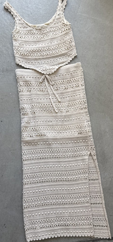 Skirt top crochet set - skirt,,
