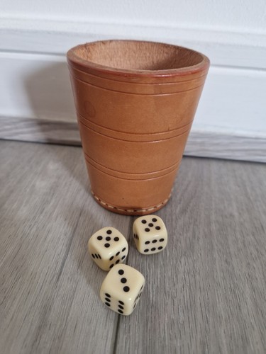 Leather dice cup - cup,