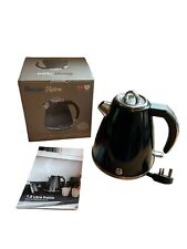 Swan Retro Jug Kettle with 3KW Fast Boil Easy Pour 1.5 Litres, Black - SK19020BN