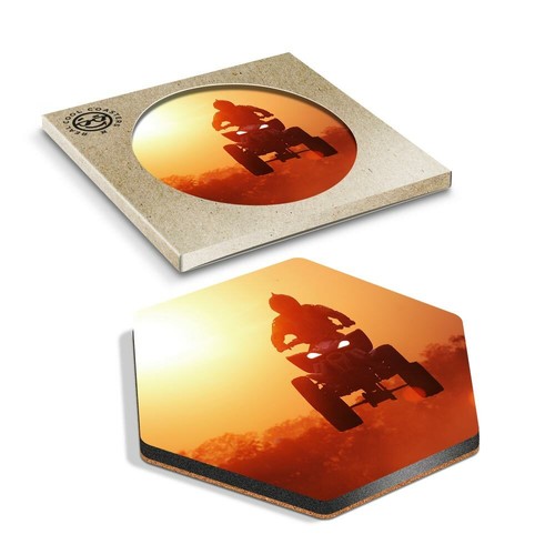 Hexagon coaster atv - hexagon,