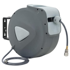 Air Reel 20M Hose Wall Mounted Retractable Airline Air Line Compressor Garage