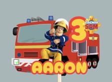 Fireman sam cake topper - fireman,