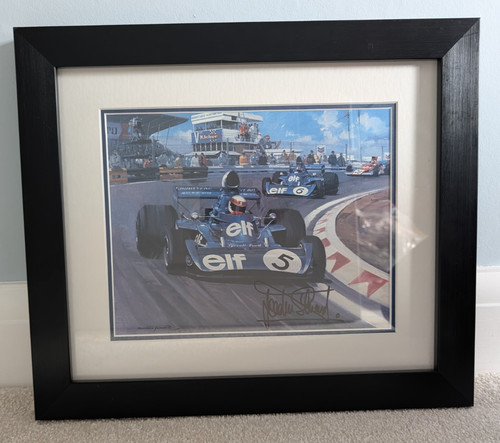 Jackie stewart signed print - stewart,