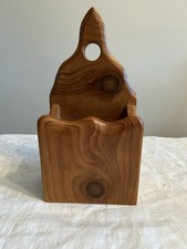 Handmade Solid Wood Candle Box. Wall Hanging Or Free Standing. Makers Label