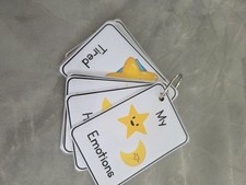 Emotions flash cards, autism