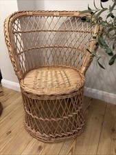 Vintage 1970's Wicker Barrel