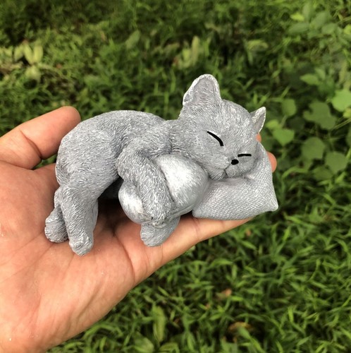 Garden kitten memorial resin - kitten,