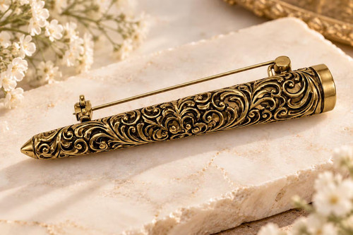 Antique filigree posy - antique, holder