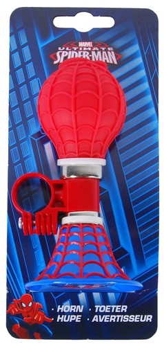 Spiderman bike horn - red, blue