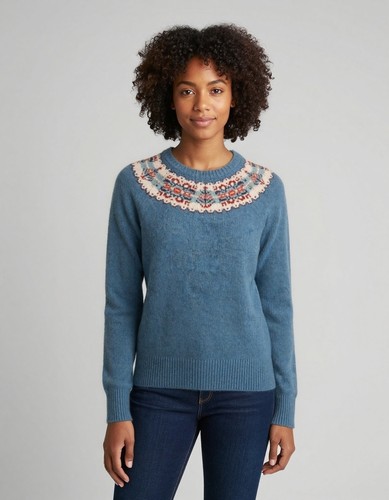 Brora wool jumper - jumper, blue