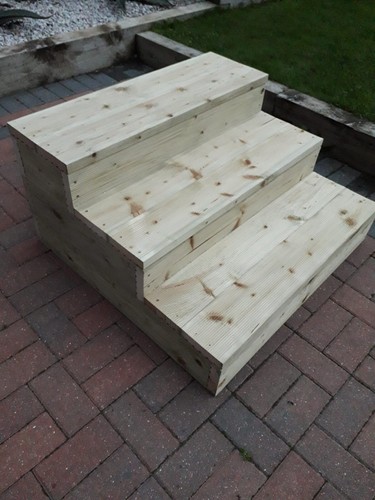 Wooden steps stairs - steps,, mobile