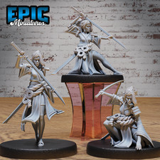 Samurai Woman 3D Print D&D Tabletop Gaming Figure - Epic Miniatures