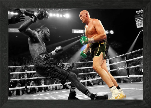 Tyson fury framed wall - tyson, art