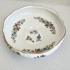 Aynsley Wild Tudor Gold Rim Fruit Bowl 8.5 inch / 22cm diameter