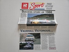 VAUXHALL NOVA ASTRA SPORT NEWS SALES BROCHURE 1988