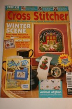 Cross Stitcher Magazine  1997 Jan Issue 52 Winter Scene Witty Words