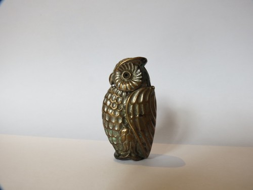 Vintage brass owl - vintage,