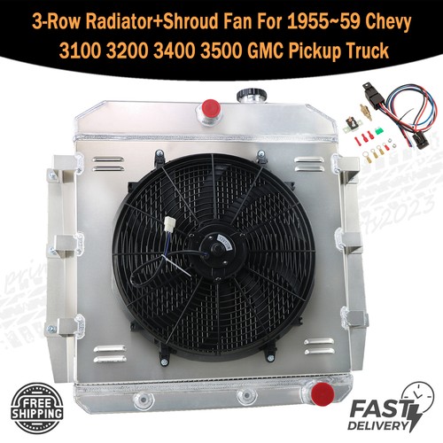 Row radiator shroud fan for - 3-row,