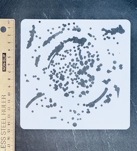 Stencil background water dots - stencil,