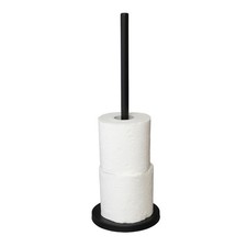 Habitat Steel Toilet Roll Holder Matt Black Glued Repaired Bathroom