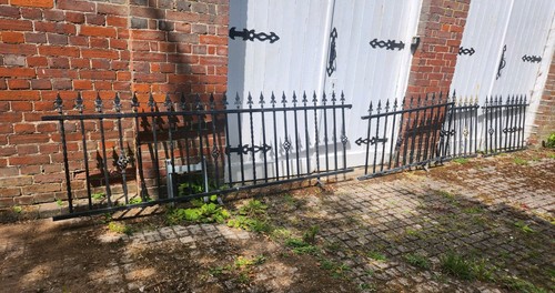 Wrought iron fencing railing