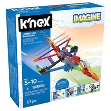 K'NEX Jumbo Jet Building Set 57 Pieces Kids Educational Toys STEM Learning Kit