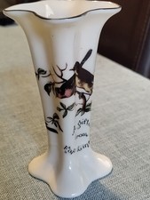 Swan Crested China - Vase - Bird pattern - East Linton