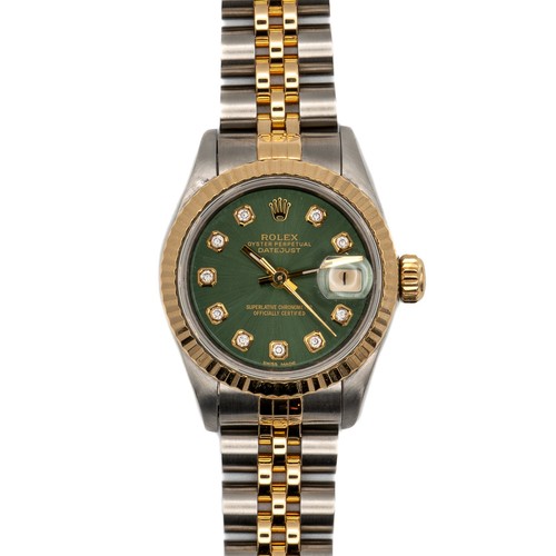 Rolex 6917 datejust olive dial - rolex,